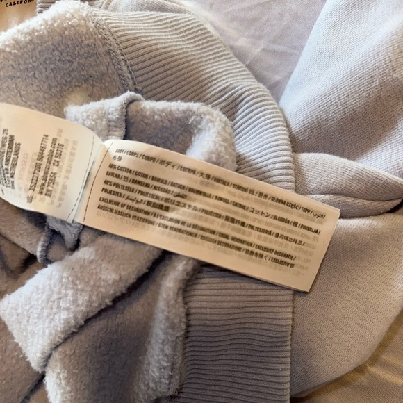 Hollister • Soft Blue Cotton Sweat Shirt Butterflies • Sz S • EUC • 90s 2000s - Picture 5 of 6